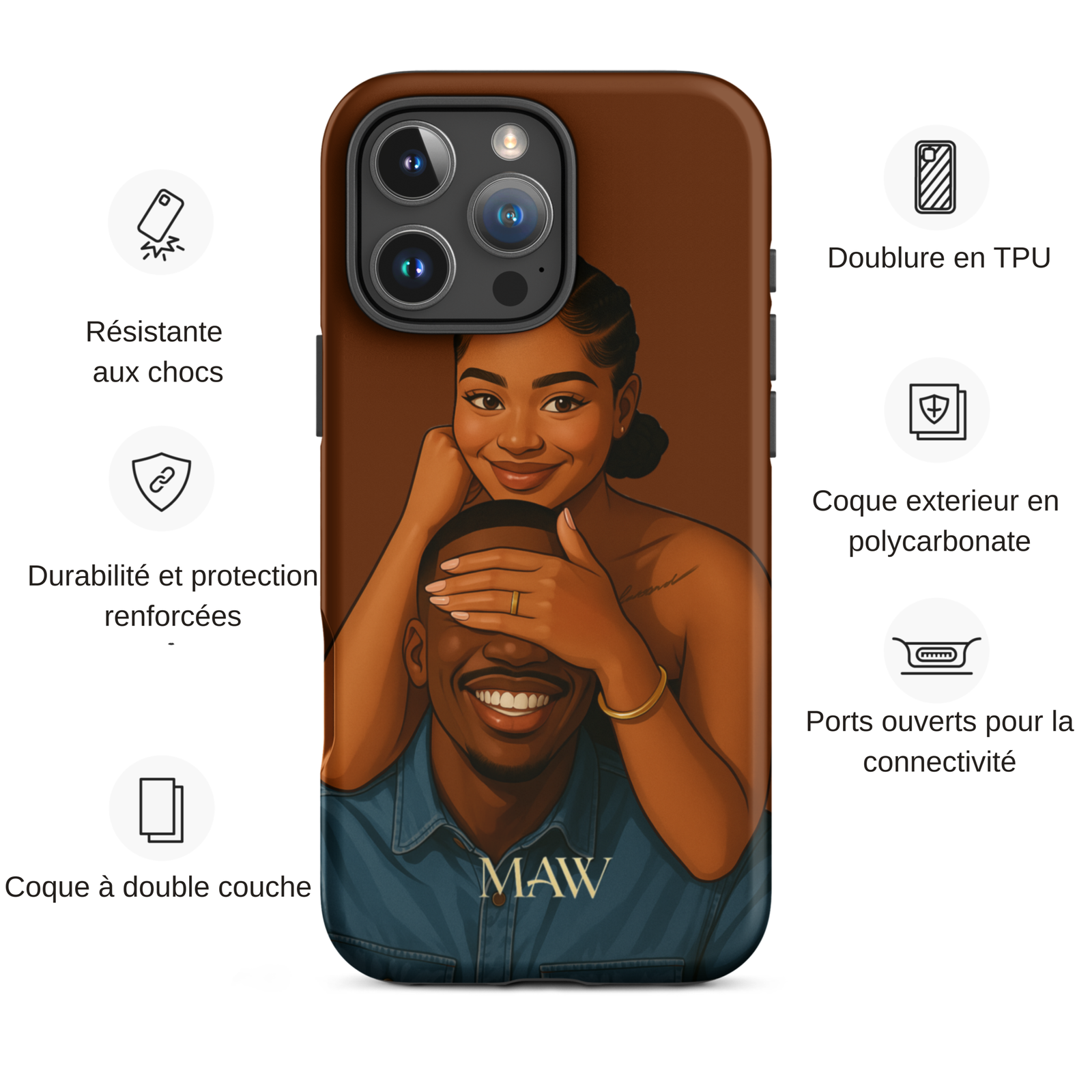 Coque iPhone 3D – Amour - iPhone 13 Pro Max – Image 4