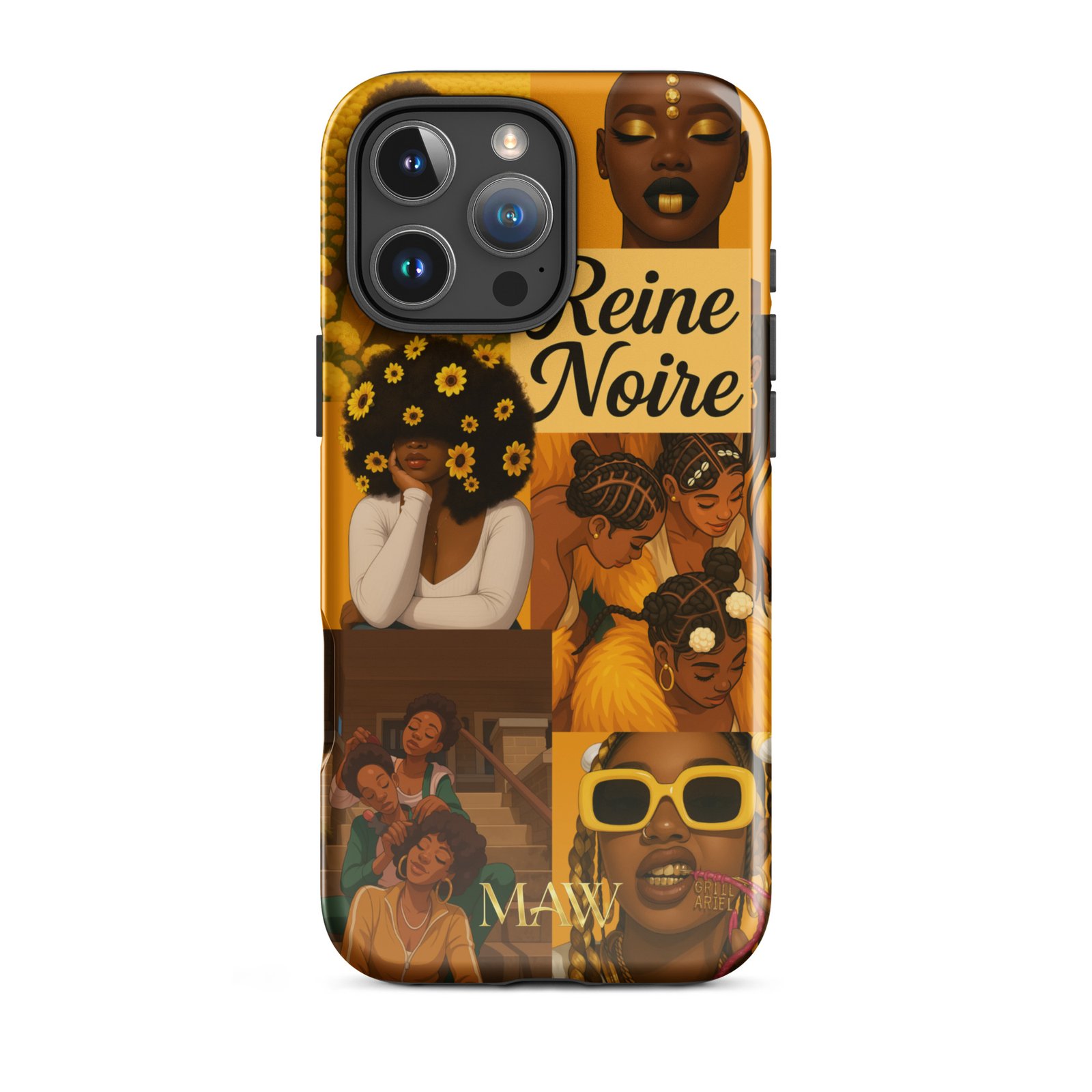 Coque 3D Reine Noire - iPhone 16 Pro Max