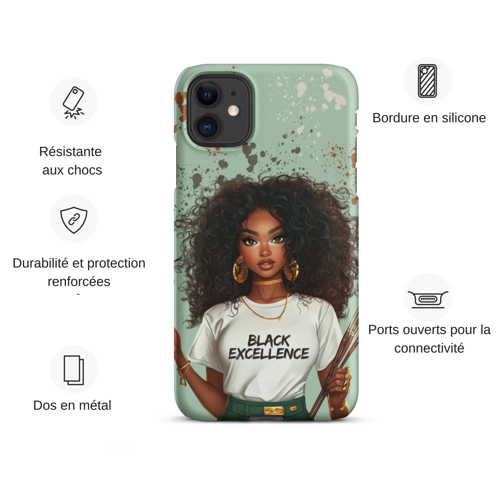Coque Black Excellence - iPhone 12 mini – Image 3